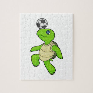 タートルサッカー選手 ジグソーパズル