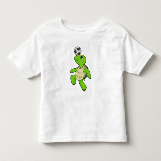 タートルサッカー選手 トドラーTシャツ (正面)