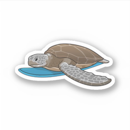 タートルサーファーサーフボード シール (正面)
