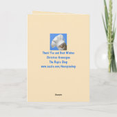 タートルシェルパターン誕生日 カード (裏面)