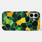 タートルシェルモザイク電話ケース Case-Mate iPhoneケース (裏面 (横))