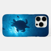 タートルシルエットIphoneケース Case-Mate iPhoneケース (裏面 (横))