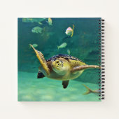 タートルシーウォーター魚の写真 ノートブック (裏面)