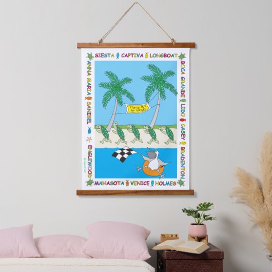 タートルシーズン 吊り下げ型タペストリー (寝室)