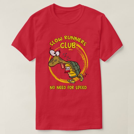 タートルジョガースローランナークラブ不要スピード Tシャツ (デザイン正面)