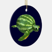 タートルスイカ体 セラミックオーナメント (右)