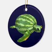タートルスイカ体 セラミックオーナメント (左)