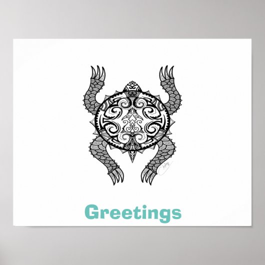 タートルスケッチ ポスター (正面)