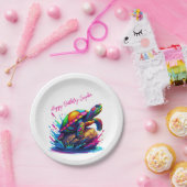 タートルスプラッシュカラフル ペーパープレート (パーティー)