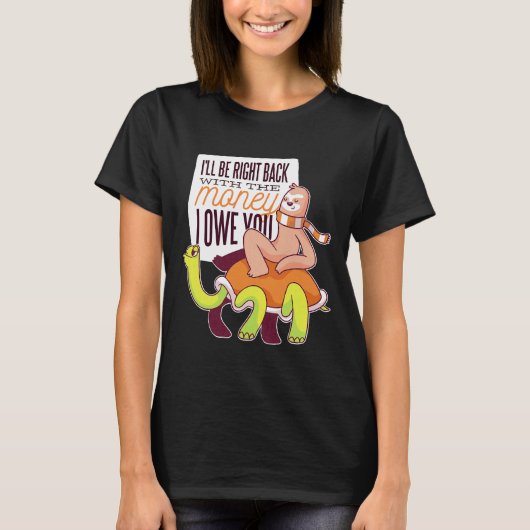 タートルスロッおもしろいキュートおもしろい動物 Tシャツ (正面)