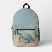 タートルズデザインバックパック プリントバックパック (正面)