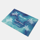 タートルズビーチハウスファミリーネームホワイトブルードアマット ドアマット (アングル)