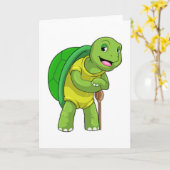 タートルズペンテンショナ歩くスティック カード (黄色い花)