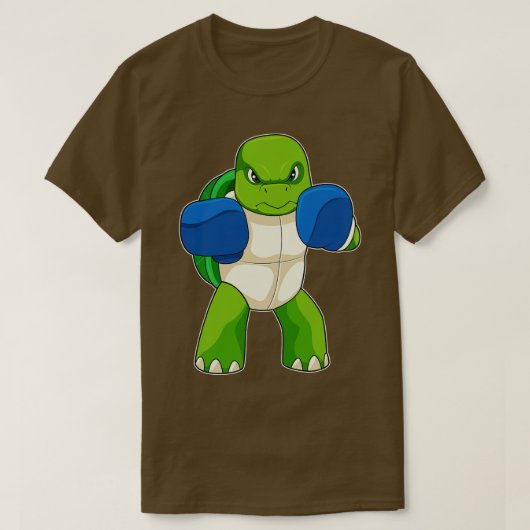 タートルズボクサー、ボクシング手袋 Tシャツ (デザイン正面)