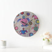 タートルズ&サークルズクロック ラージ壁時計 (ホーム)