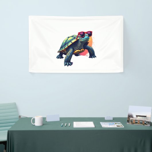 タートルタカラフルートルコーディネイトメンズタートルラバートゥ 横断幕 (トレードショー)