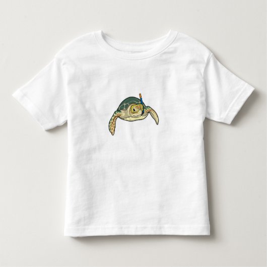 タートルダイバーシュノーケル トドラーTシャツ (正面)