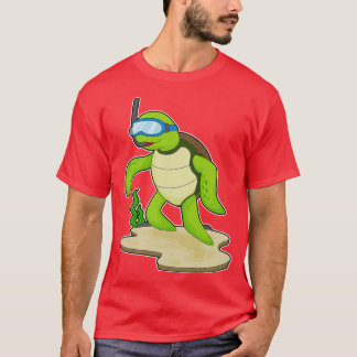 タートルダイバーシュノーケル Tシャツ