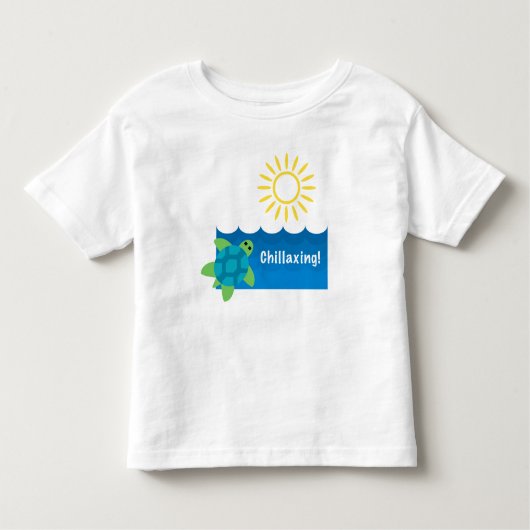 タートルチラシンデザイン素晴らし- Toddler Jersey T-S トドラーTシャツ (正面)