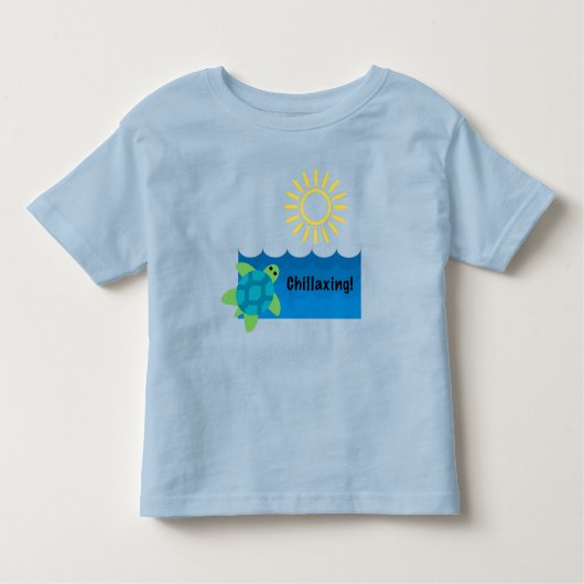 タートルチラシンデザイン素晴らし- Toddler Jersey T-S トドラーTシャツ (正面)