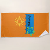 タートルチラシンデザイン-ビーチタオル ビーチタオル (正面)