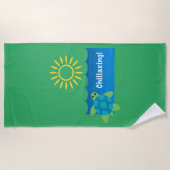 タートルチラシンデザイン-ビーチタオル ビーチタオル (正面)