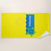 タートルチラシンデザイン-ビーチタオル ビーチタオル (正面)