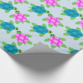 タートルチラシンデザイン – 光沢のあるラッピング紙, ラッピングペーパー (角)