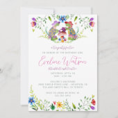 タートルティーパーティー誕生日招待状 招待状 (正面)