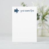 タートルノテパーソナライズされたカーズ サンキューカード (スタンド正面)