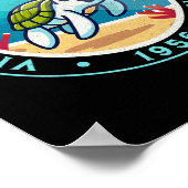 タートルハイキングアットヴァージン諸島国立公園 ポスター (角)