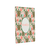 タートルハイビスカスピンクフローラ子供部屋 メタルプリント (3/4)