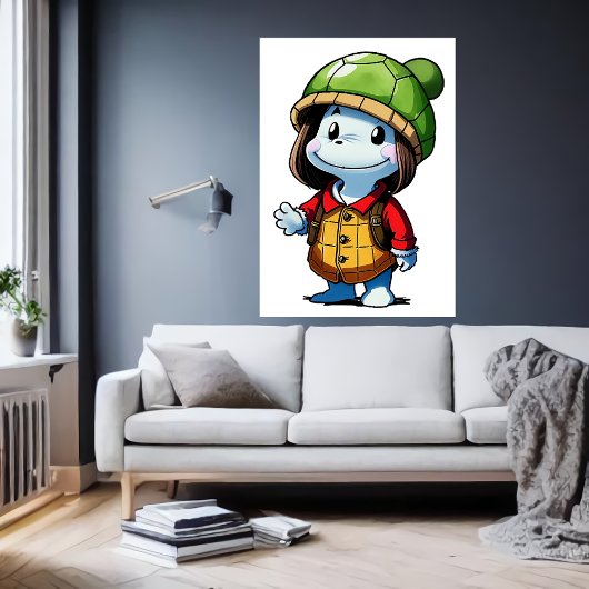 タートルハット愛好家 | AI Art ポスター