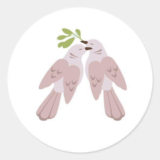 タートルハト2匹 ラウンドシール (正面)