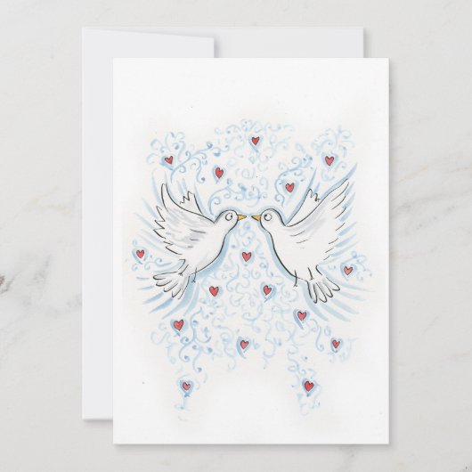 タートルハト2匹 招待状 (正面)