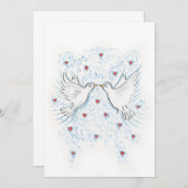 タートルハト2匹 招待状 (正面/裏面)