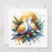 タートルハト2匹 | 12日のクリスマス シーズンカード (正面)