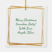 タートルハト2匹 | 12日のクリスマス セラミックオーナメント (裏面)