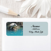 タートルバキングサンフォトウォーターリフレクション動物 ラベル (インサイチュ)