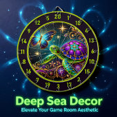 タートルバタフライ鮮やかロッジウォールデコール ダーツボード