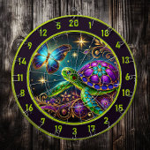 タートルバタフライ鮮やかロッジウォールデコール ダーツボード