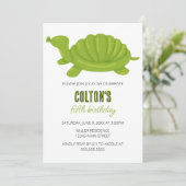 タートルバルーンアニマルバースデーパーティー 招待状 (スタンド正面)