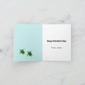 タートルバレンタイン ノートカード (内部)