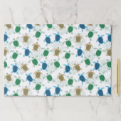 タートルバースデーパーティーウォーターカラー紙ランチョンマット ペーパーパッド (インサイチュ)