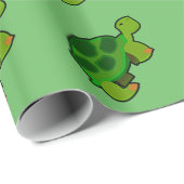 タートルパターン – 光沢ラッピング紙、30" x 6' ラッピングペーパー (ロールコーナー)