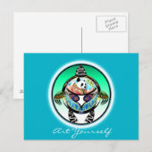 タートルパンダ ポストカード (正面/裏面)