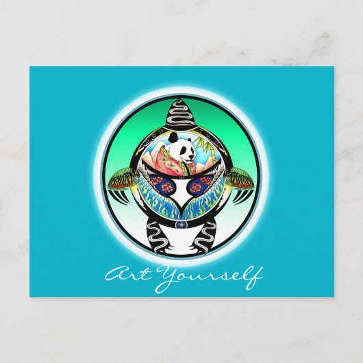 タートルパンダ ポストカード (正面)