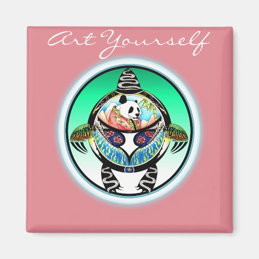 タートルパンダ マグネット (正面)