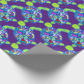 タートルパープルラッピング紙 ラッピングペーパー (角)