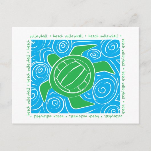 タートルビーチバレーボール ポストカード (正面)